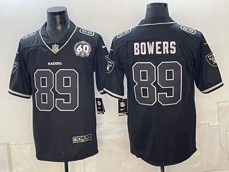 Men 2026 Oakland Raiders #89 Bowers Black Nike Limited NFL Jersey 101604->oakland raiders->NFL Jersey